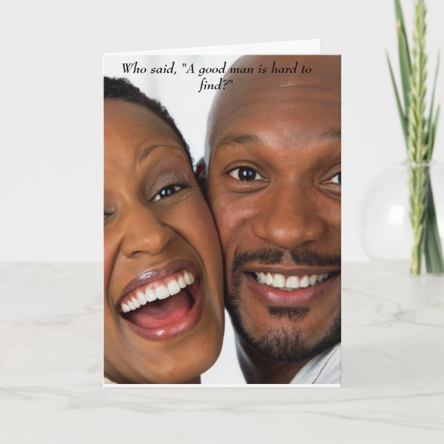 Tarjeta Festiva Un buen hombre (Anverso)