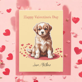 Tarjeta Festiva Un cachorro adorable