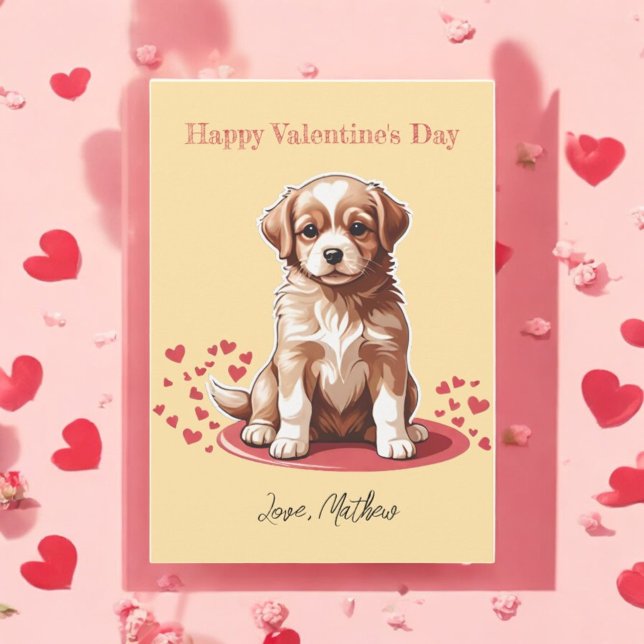 Tarjeta Festiva Un cachorro adorable (Subido por el creador)