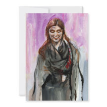 Un Chica sonriente en negro