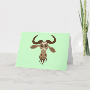 Tarjeta Festiva ¡Un cierto año del Gnu de Stuff_Gary Gnu_Happy del