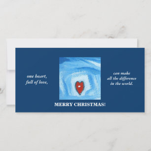 TARJETA FESTIVA UN CORAZÓN/NAVIDADES