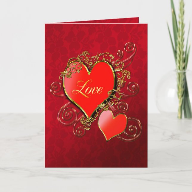 Tarjeta Festiva Un corazón para mostrar tu amor (Anverso)