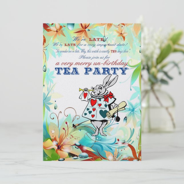 Tarjeta Festiva Un cumpleaños muy feliz (Anverso de pie)