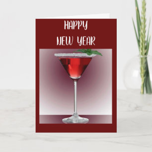 TARJETA FESTIVA UN DERROTE A UN "AÑO NUEVO FELIZ"