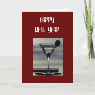 TARJETA FESTIVA UN DERROTE A UN "AÑO NUEVO FELIZ"