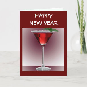 TARJETA FESTIVA UN DERROTE A UN "AÑO NUEVO FELIZ"