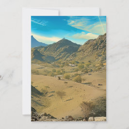 Tarjeta Festiva Un desierto valle