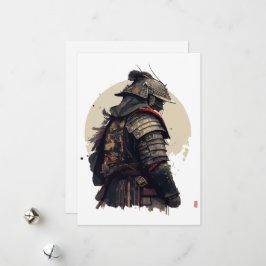 Tarjeta Festiva Un detallado ilustracion samurai