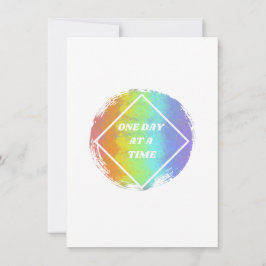 Tarjeta Festiva Un día a la vez - NA, Narcóticos Anónimos