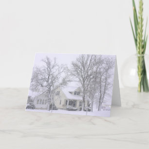 Tarjeta Festiva Un día de invierno reservado