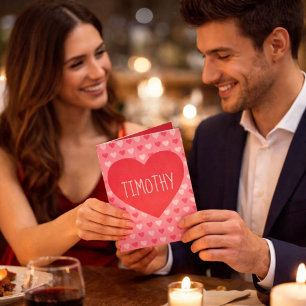 Tarjeta Festiva Un día de San Valentín para él
