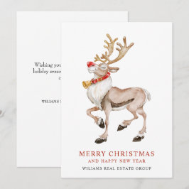 Tarjeta Festiva Un divertido saludo corporativo a los Navidades ho