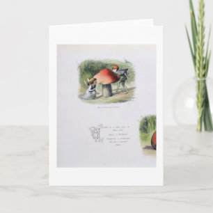 Tarjeta Festiva Un duende en busca de una hada, ilustracion de
