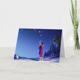 Tarjeta Festiva Un dulce y tierno deseo de vacaciones