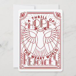 Tarjeta Festiva Un estremecimiento de esperanza, el mundo cansado 