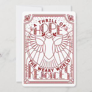 Tarjeta Festiva Un estremecimiento de esperanza, el mundo cansado 