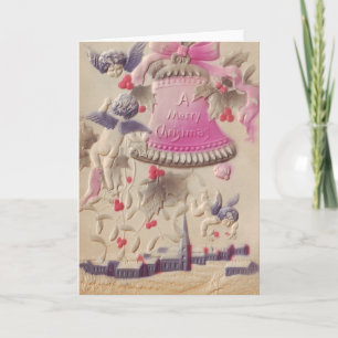 Tarjeta Festiva Un feliz Chica holandés navideño