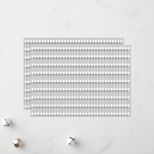 Tarjeta Festiva un fondo blanco con un patrón de círculos