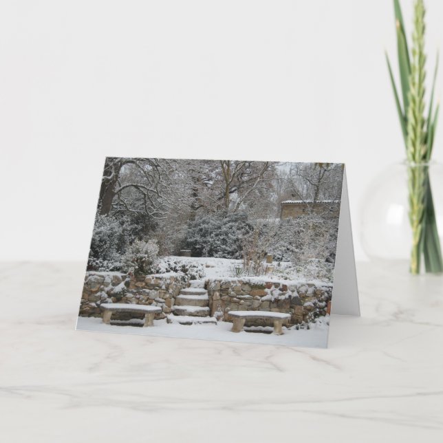 Tarjeta Festiva Un francés sazona saludos (Anverso)