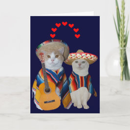 Tarjeta Festiva Un gato gracioso para el marido