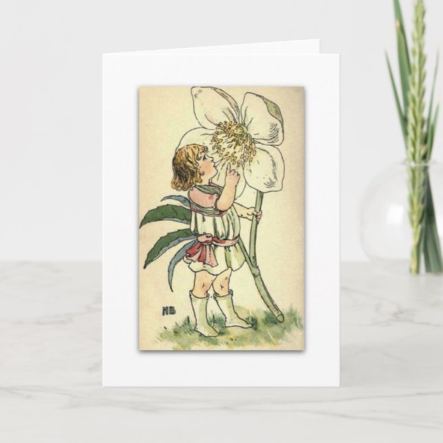 Tarjeta Festiva Un hermoso Rosa de Navidades de NELLIE BENSON (Anverso)