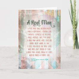 Tarjeta Festiva Un hombre real