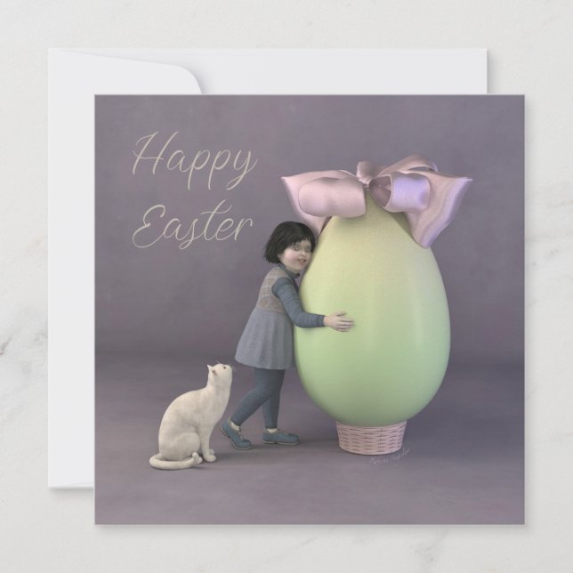 Tarjeta Festiva Un huevo grande (Anverso)