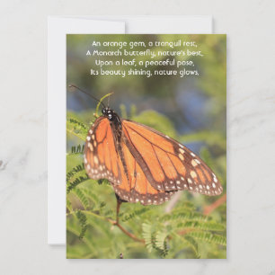 Tarjeta Festiva Un Momento de Serenidad: La Mariposa Monarca Naran