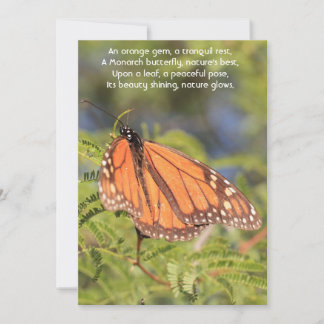 Tarjeta Festiva Un Momento de Serenidad: La Mariposa Monarca Naran