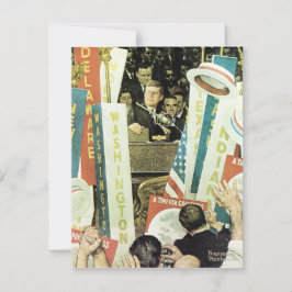 Tarjeta Festiva Un Momento Para La Grandeza 1964 Norman Rockwell