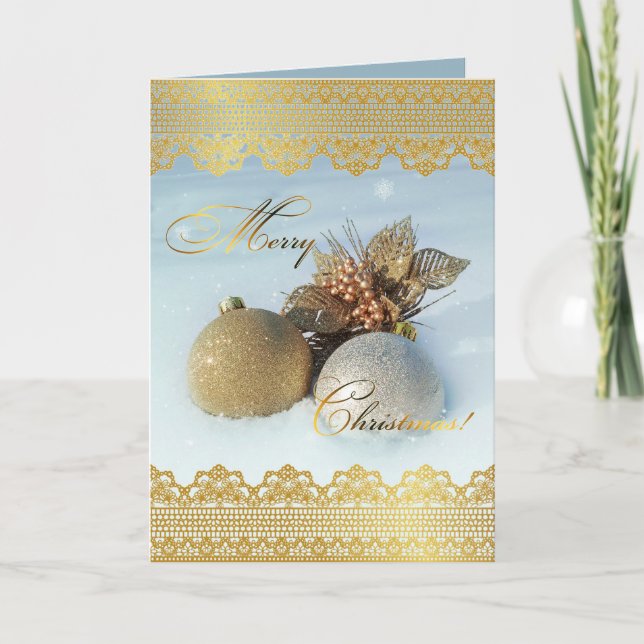 Tarjeta Festiva Un momento para los Navidades (Anverso)