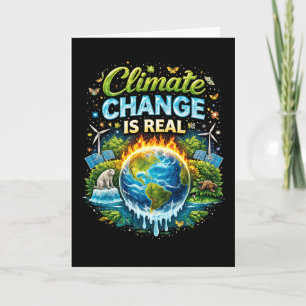 Tarjeta Festiva Un mundo que se calienta