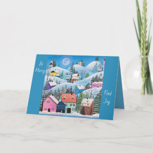 Tarjeta Festiva Un paisaje invernal sensacional