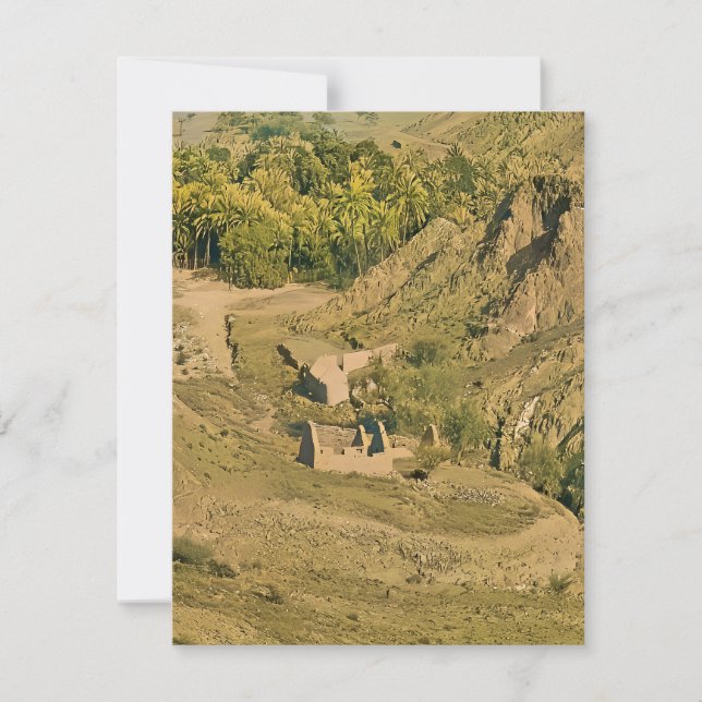 Tarjeta Festiva Un paisaje rural (Anverso)