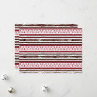 un patrón rayado rojo y blanco