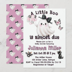 Tarjeta Festiva Un pequeño bote casi se espera - Baby Shower de Ha