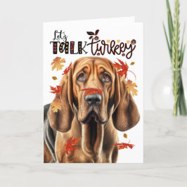 Tarjeta Festiva Un perro santo de Acción de Gracias hablemos de Tu