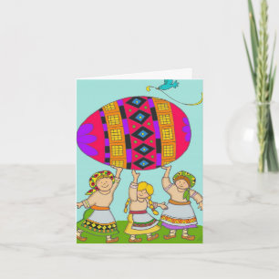 Tarjeta Festiva Un Pysanka para usted