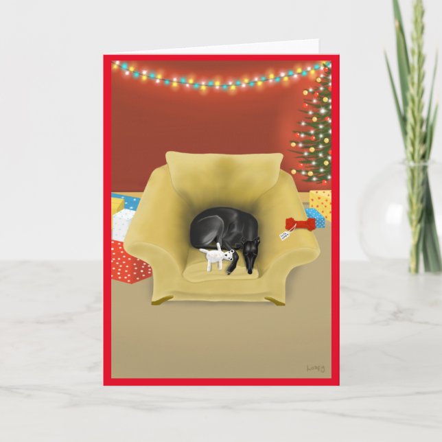 Tarjeta Festiva Un regalo aguarda (Anverso)