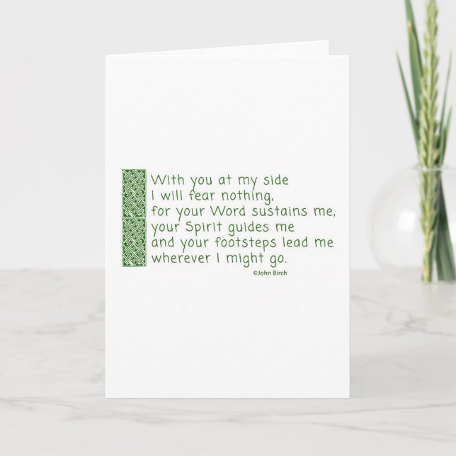 Tarjeta Festiva Un rezo de la acción de gracias (Anverso)