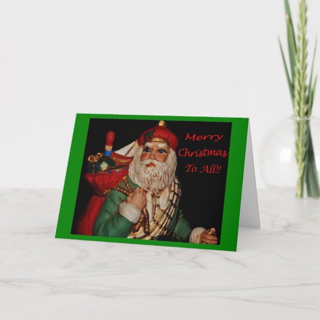 Tarjeta Festiva Un Santa escocés (Anverso)