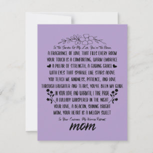 Tarjeta Festiva Un sentido tributo a mamá