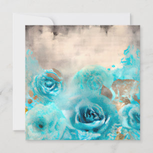 Tarjeta Festiva Un Shabby azul Chic Ephemera Design Series 7
