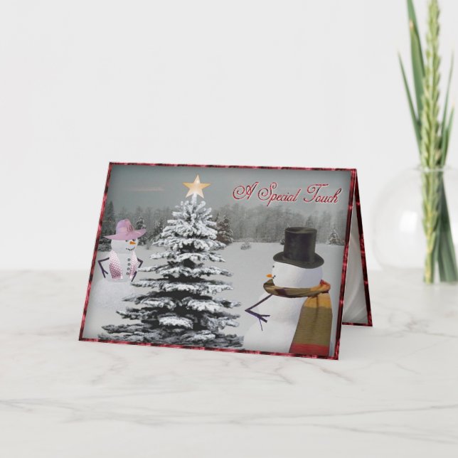 Tarjeta Festiva Un tacto especial (Anverso)