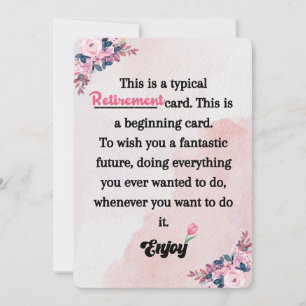Tarjeta Festiva Un viaje poético a la jubilación (para él/ella)