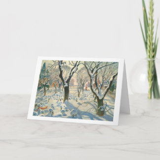 Tarjeta Festiva ¡Un zorro Navidad!