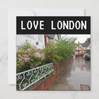 Una calle Londres y una Inglaterra de lluvia