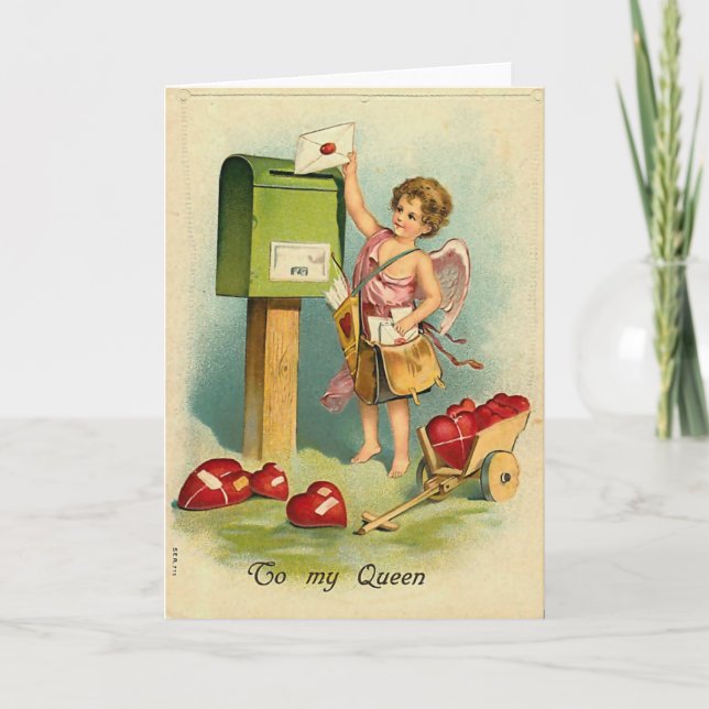 Tarjeta Festiva Una carta para mi reina (Anverso)