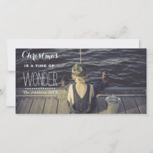 Tarjeta Festiva Una época de la foto llena de la maravilla